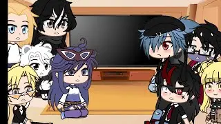 Pro Heroes + Villains Reacts to Middle school Deku + Don't break Deku's AllMight Figurine