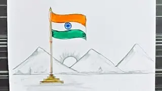 Independence day drawing easy//beautiful drawing 15th august 