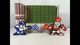 Jakks Pacific Mega Man vs Fire Man 8-Bit Figures Review