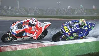 MotoGP 17 | RACE | GP ASSEN 2017 (WET) | Valentino Rossi | Gameplay