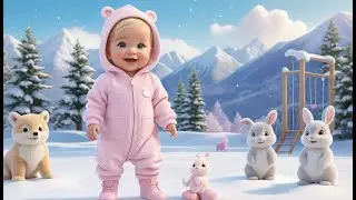 Snowy Day Fun with Friends ❄️👫 | Winter Play Nursery Rhyme for Kids