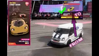 FH5 Ford Transit Team Win Tuning Car Street Race The Trial Street Safari Settings Tune Forza Horizon