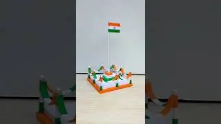 Republic Day special Indian tricolor Flag making #shorts