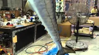 KIngfish, cutom wave mount from Gray Taxidermy Fishmounts, Fish replicas