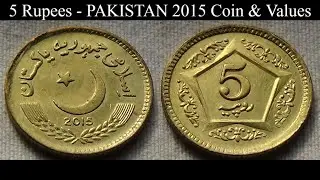 5 Rupees - PAKISTAN 2015 Coin & Values