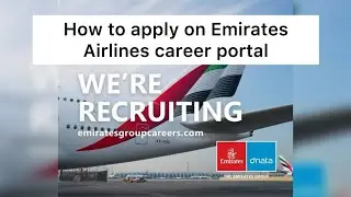 How to apply on Emirates Airlines with the updated career portal
