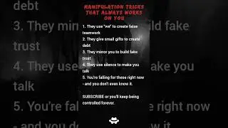 5 Manipulation Tricks Working On You Always 🎭