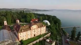 Perfekt integriert - eine Parklandschaft auf dem Dach