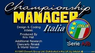 Championship Manager Italia gameplay (PC Game, 1993)