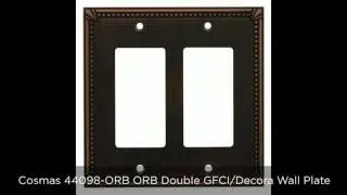 Cosmas 44098 Double GFCI / Decora Wall Plates