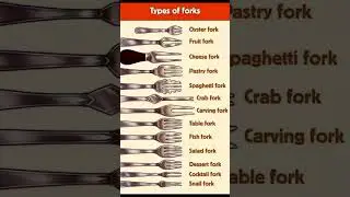 Types of fork #fork #forkyeahfoodies #spoon #spoonsport #vocabularywithpictures