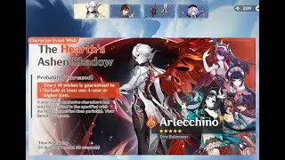 Pulling for Arlecchino 0 MINUTES after her banner's release |  Genshin Impact |