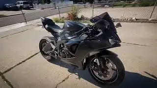Matte Black KAWASAKI NINJA ZX-6R 2024 M4 Exhaust System Sound (Cold Start, High Revs) HD