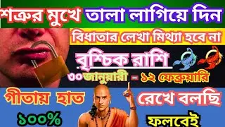বৃশ্চিক রাশি সাবধান! 30জানুয়ারি থেকে 12ফেব্রুয়ারি এরমধ্যে এক কান্নার ফোনকল পেতে চলেছেন Scorpio2026