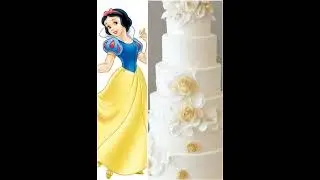Wedding Cake of Disney Princesses🎂🎉😀|shorts for Teenagers|#tiktok #disneyprincess #shorts  #cake