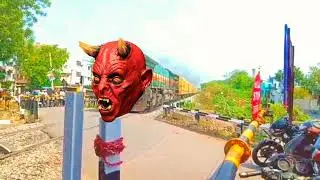 vfx train coming and ghost attack chudail horror vfx bhutiya train phatak Vfx video viral trendings