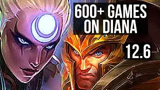 DIANA vs JARVAN IV (JNG) | Quadra, 2.6M mastery, 600+ games | NA Master | 12.6