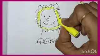 Lion drawing for kids /lion  வரையலாம்/#kiddraws #art Self draw, drawing videos