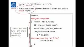 OpenMP introduction  synchronization