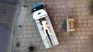 9ft Giant Stuffed Bear on a Car Transporter! | Drone Zoom | We Buy Cars | Hexham Abbey