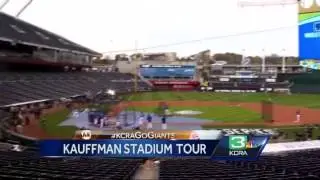 Del takes a look at the Royals' home, Kauffman Stadium