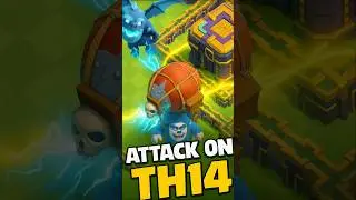 ⚡ Electro Loon + Yeti Blimp Wrecks TH14! 💥 #gaming #shorts #clashofclans