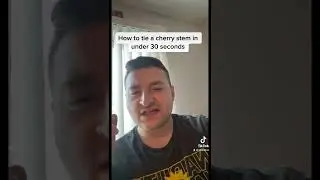 How to tie a cherry stem in a knot in under 30 seconds? With my tongue!!