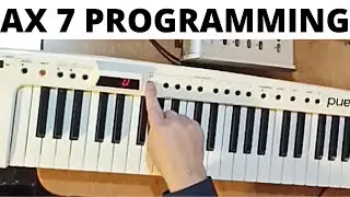 Как запрограммировать Roland AX-7 Keytar
