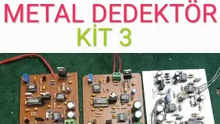 metal dedektör kit 3 tek para 40 cm