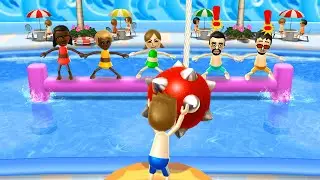 Wii Party Board Game Island - B.Simpson Vs Jackie Vs Lucia Vs Stephanie (Max Difficulty)