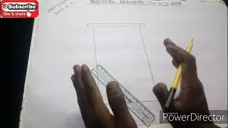 Door Drawing -1 ||Front Elevation|| For Civil Engineering 3rd Semester Students