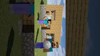 Steve Builds a House in 2 Seconds Then Herobrine Sneezes 😂Minecraft Shorts#shorts #ytshorts #viral
