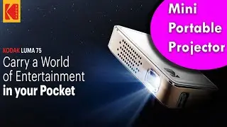 Kodak Ultra Mini Portable Projector   HD 1080p LED DLP Rechargeable Pico Projector   100 Display, Bu