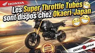 Presentation de la poignee d'accelerateur Kitaco Super Throttle Tube pour Honda MSX125 Grom JC61/75
