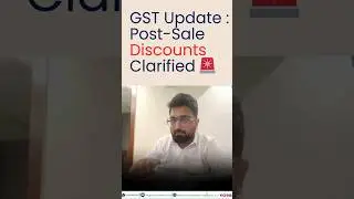 GST Update | Post-Sale Discounts Clarified 🚨 #shorts