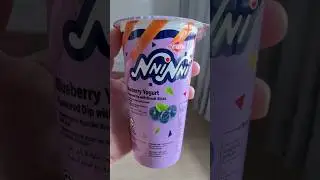 NNi NNi Blueberry yogurt🫐🫐!!! #snacks #yummy