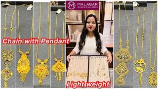 6gm😳onwards Light wt Gold Chain with attached Pendants Traditional&Modern styles from Malabar|Chains
