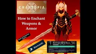 Craftopia Tutorial:  How to Enchant Weapons & Armor!  Make sure you get the Enchantments YOU want.