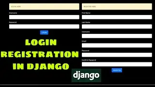 Login Registration in Django for Beginner (Design and Backend Code)