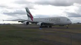 The Final A380 of 2025 leaves CHC   EK413 to DXB via SYD 31st Dec