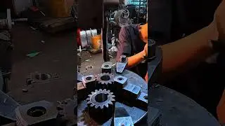 Watch Raw Metal Turn Into Perfect Gears! ⚙ Insane Precision Gear Cutting Machine in Action! #Shorts