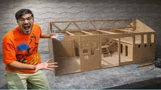 I build a mini studio of Mr. Crazy xyz ka new studio using cardboard DIY @crazyXyz