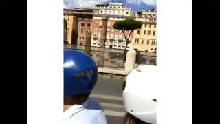 Iván Sánchez y Ana Brenda en su viaje a Italia.