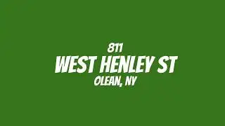 811 W Henley Olean, NY Video Walkthrough