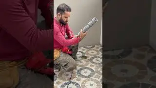 Cutting with core bit❤️#airconditioningrepair #shortviral #accircuits #electrical #electronic #home
