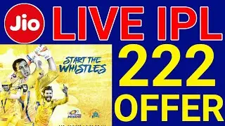 Jio LIVE IPL Streaming Plan | Jio Rs. 222  IPL Offer free Disney+ Hotstar