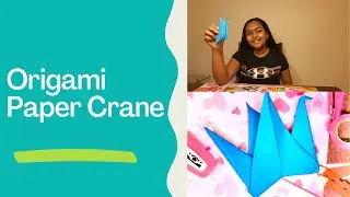 How to Make a Paper Crane- Fun Origami Paper Craft for Kids- Step-by-Step Tutorial Presented by Kids
