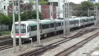 Trains at Claisebrook - Transperth
