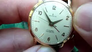 Invicta 18K gold case AS 1475 Wrist Alarm Watch - Armbandwecker
