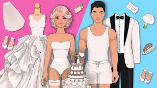 Свадьба Бумажной Барби  Костюмы Платья Аксессуары | Домик в альбоме